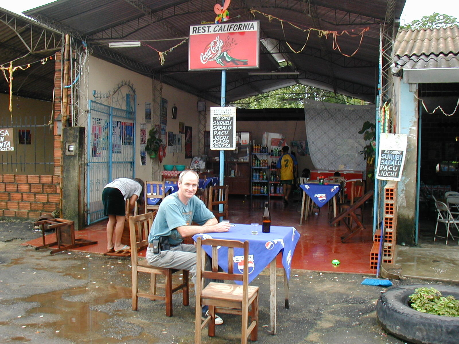 The nearest I have been to California – roadside refreshments in Bolivia.